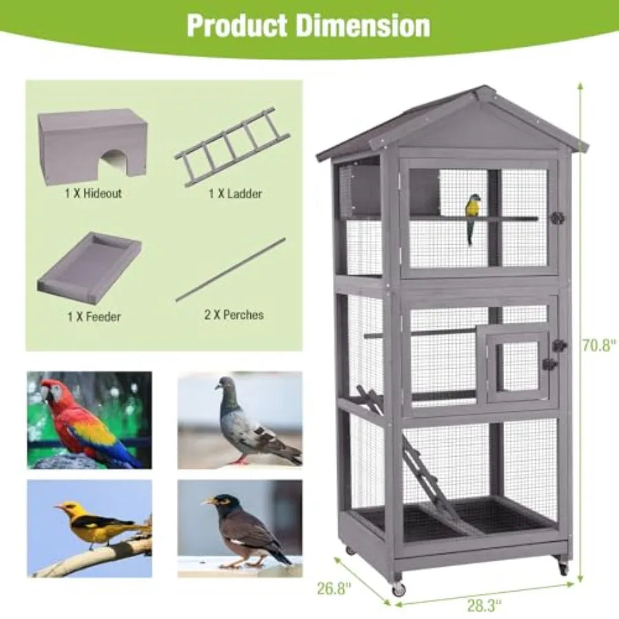 Large Aviary on Wheels