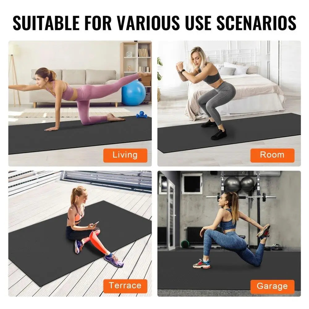 Yoga Mat with Bag Carry Strap 10x6ft