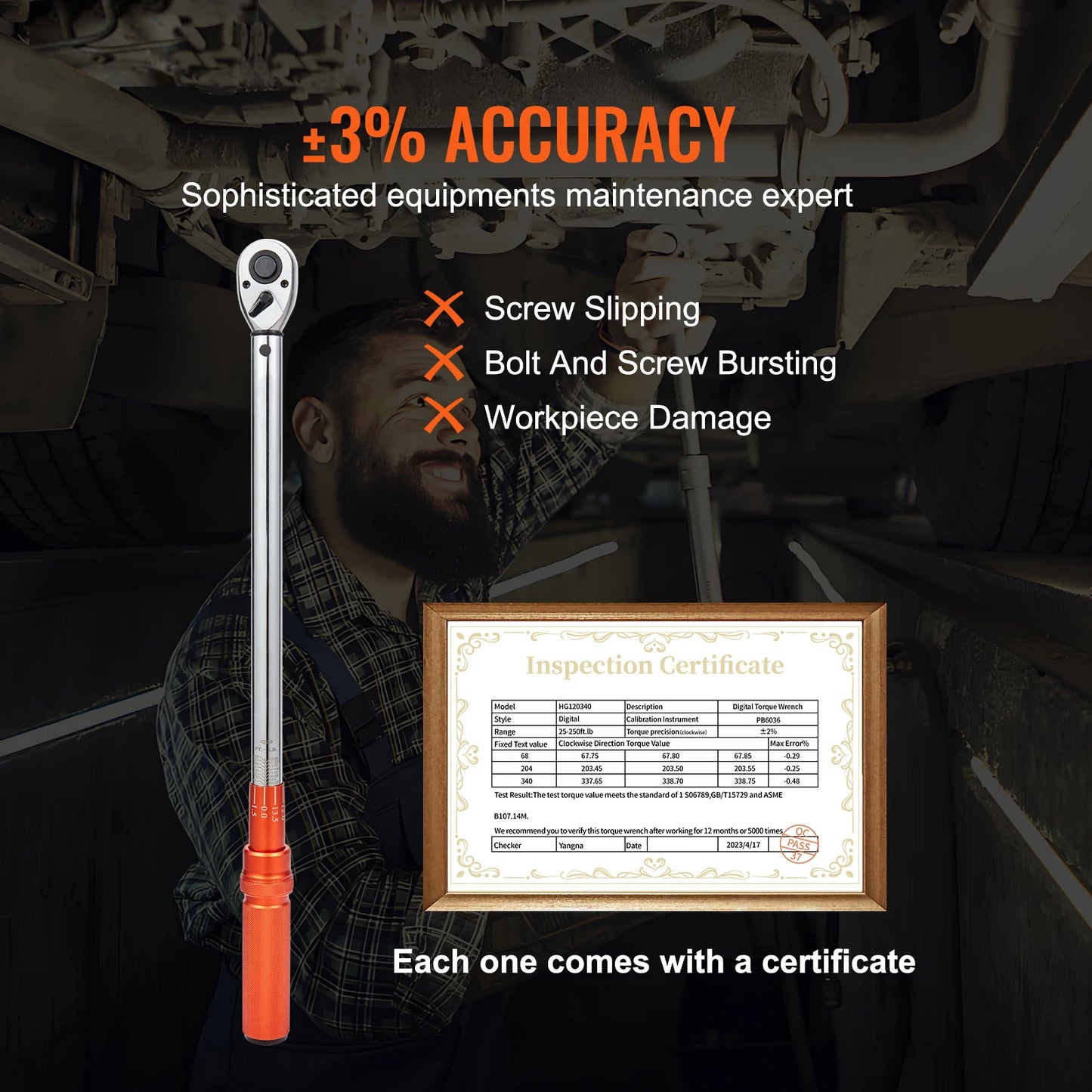 1/2" 1/4" 3/8" Mechanical Torque Wrench Set