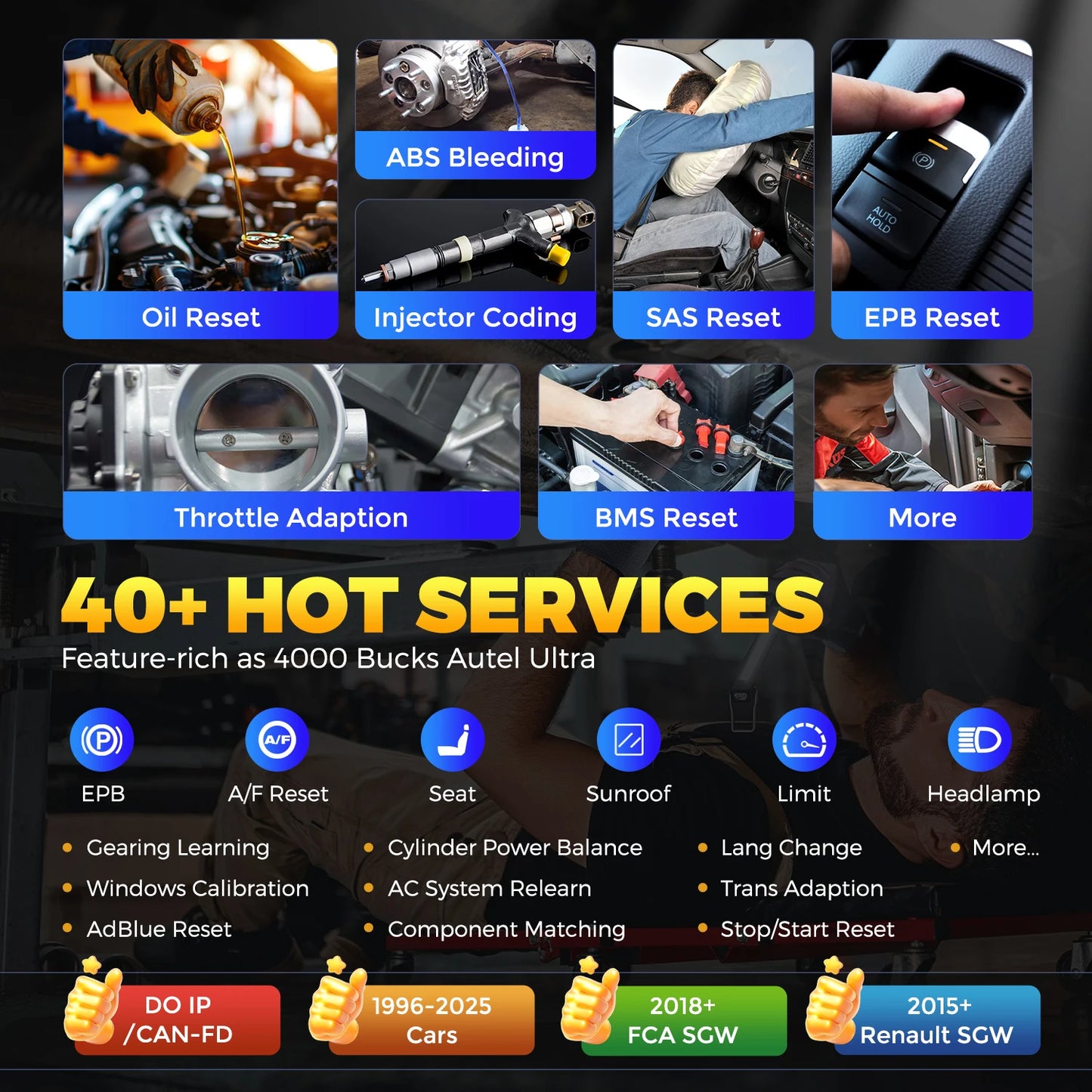 IMMO Key Programming OBD2 Scanner Car Diagnostic Tool