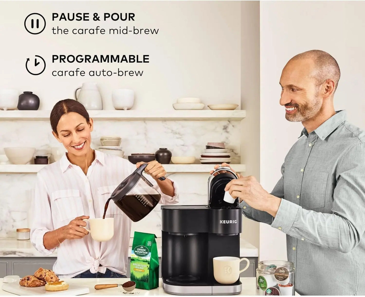 Single Serve Pod & Carafe Coffee Maker