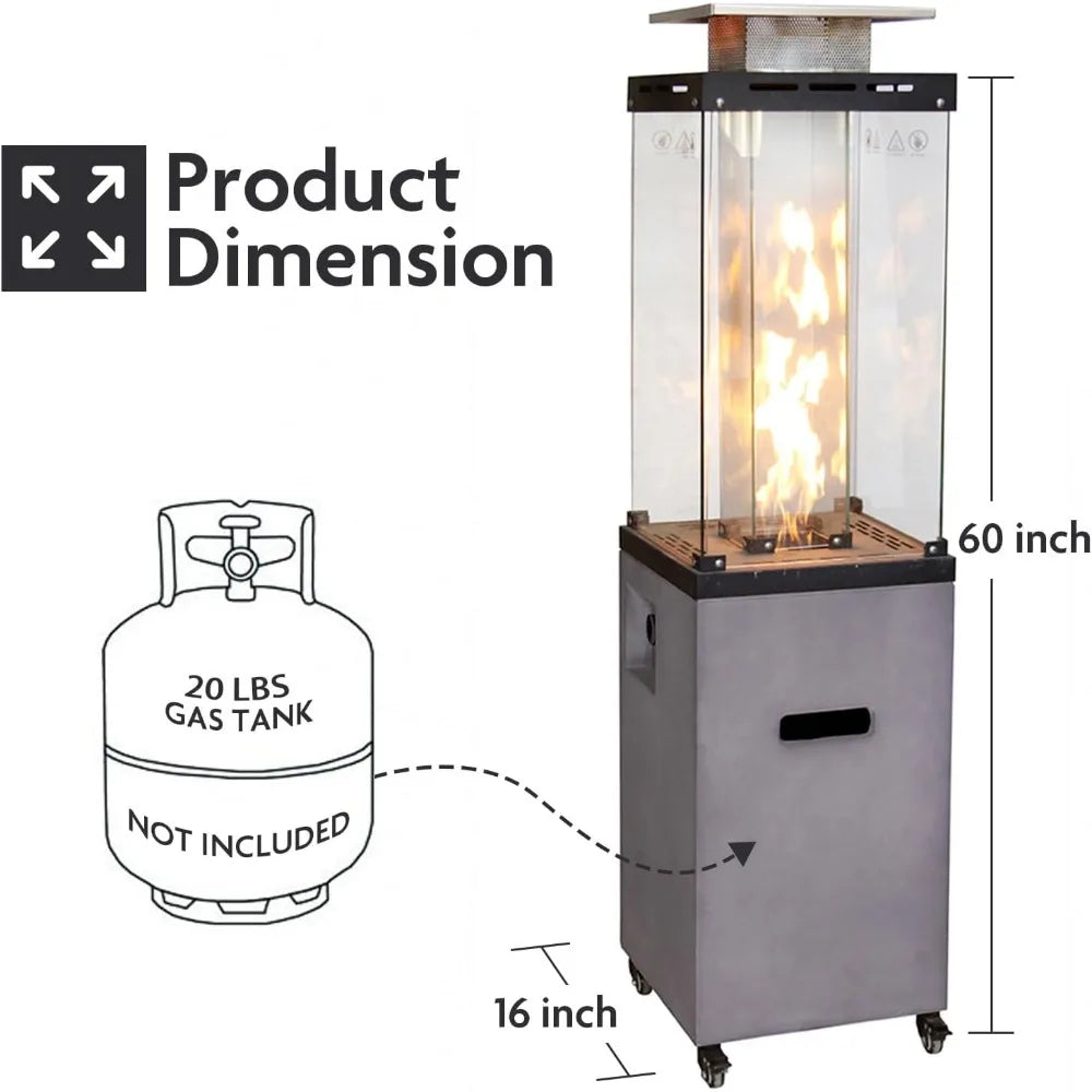 Patio Propane Heater with Weather Cover