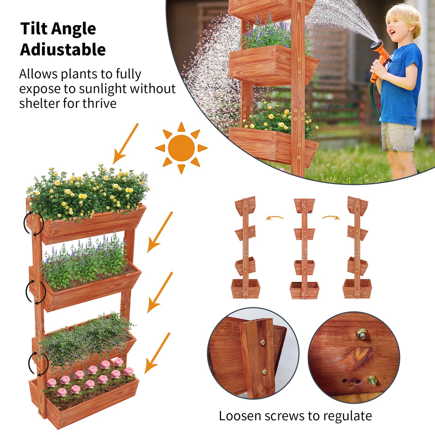 4 Tier Raised Garden Bed
