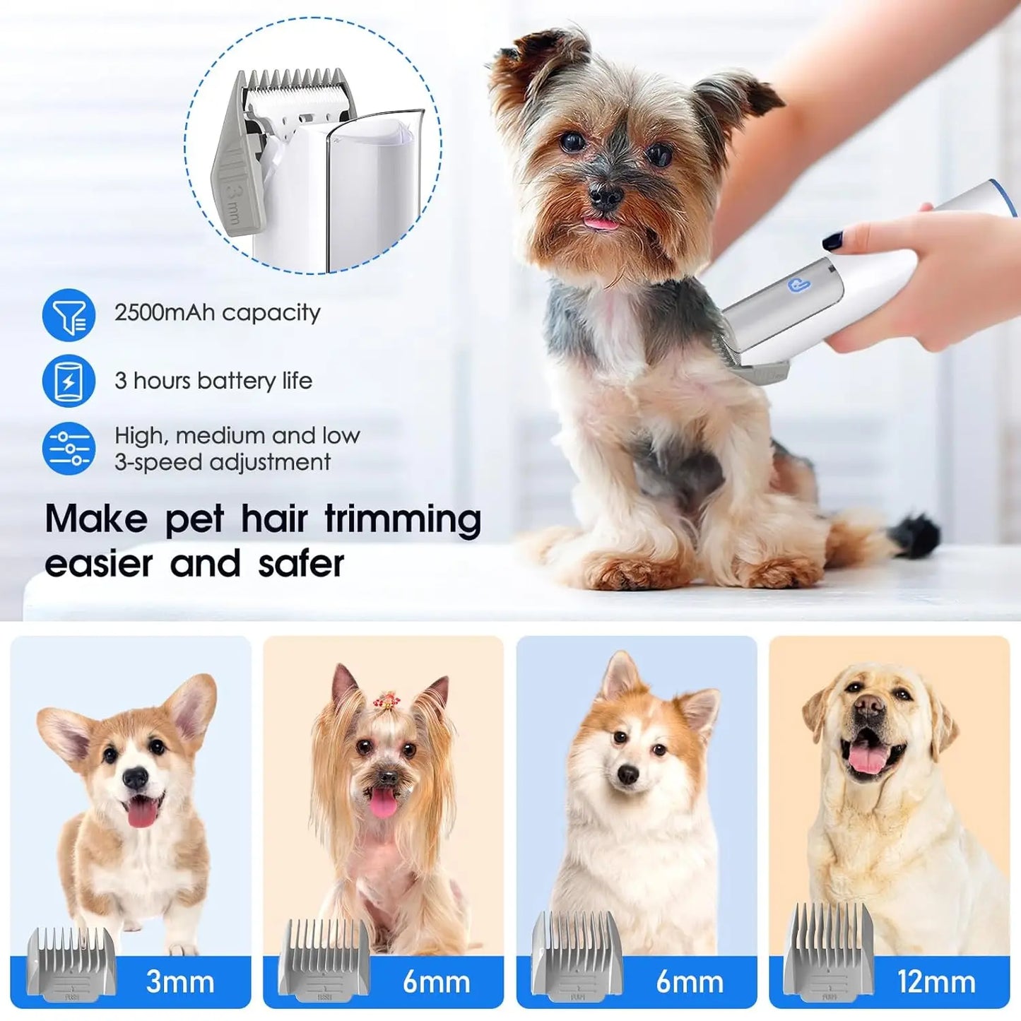 Dog Grooming Kit with 2L Vacuum