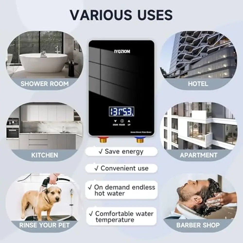 Electric Water Heater 6.5kW 240V Tankless