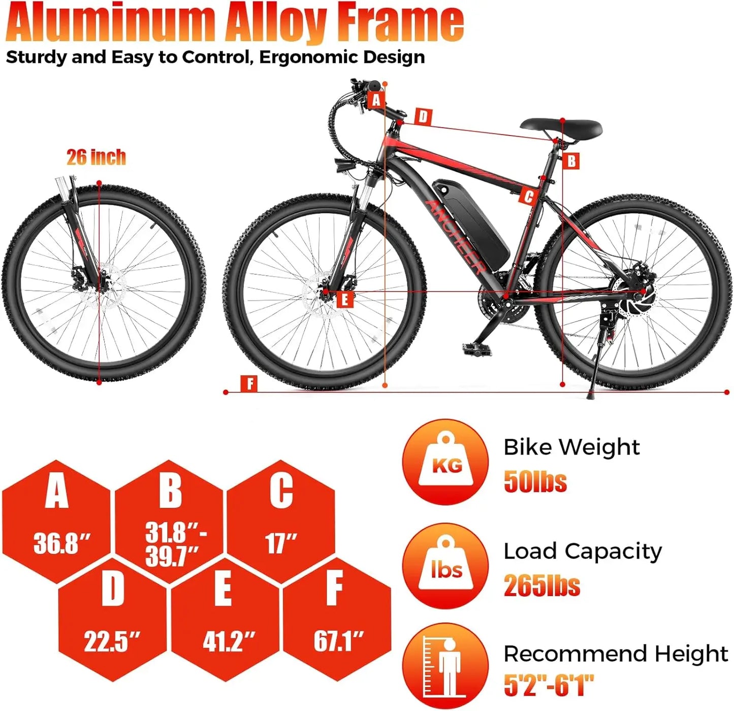 26" Sunshine Commuter Ebike