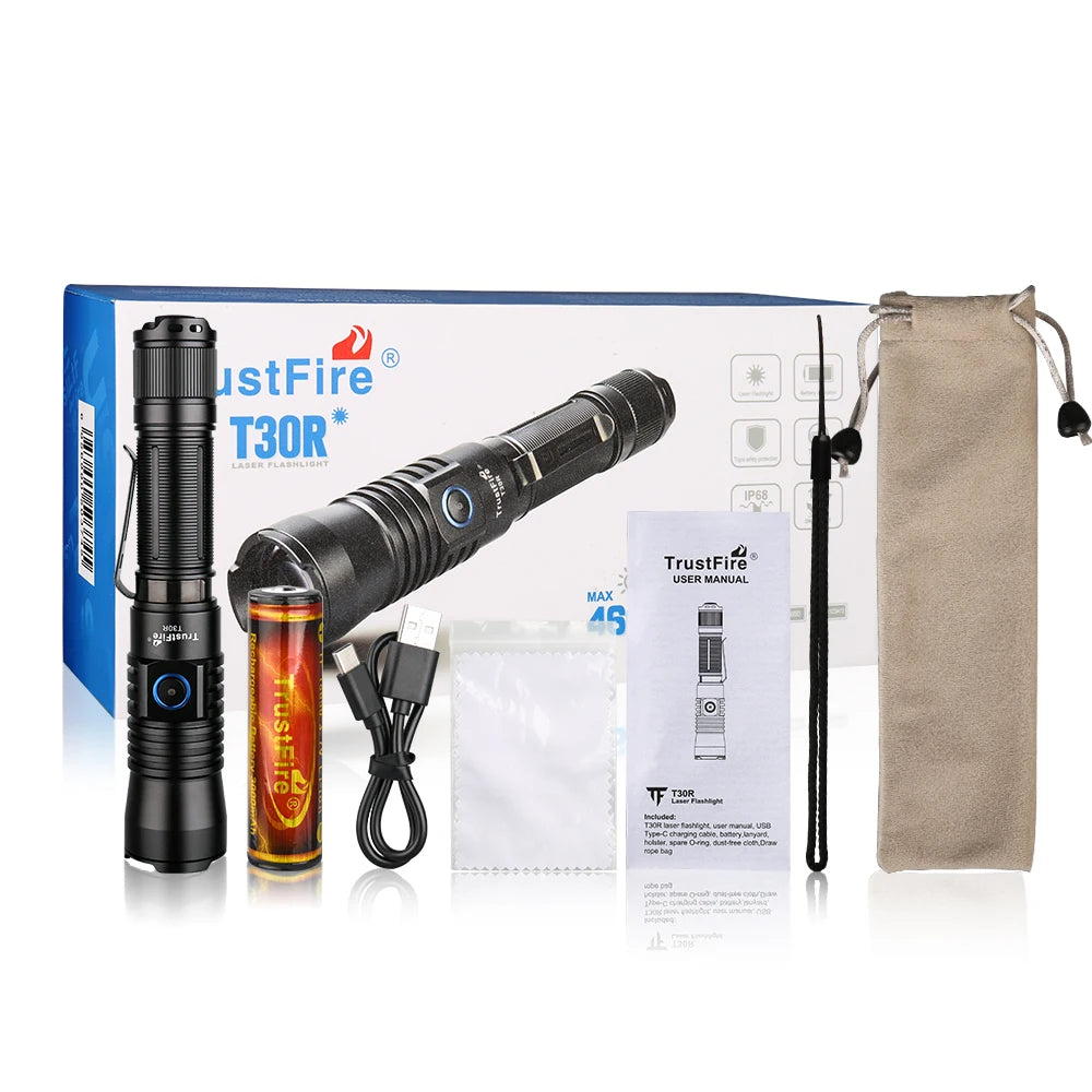 Tactical Flashlight 460Lumen Rechargeable