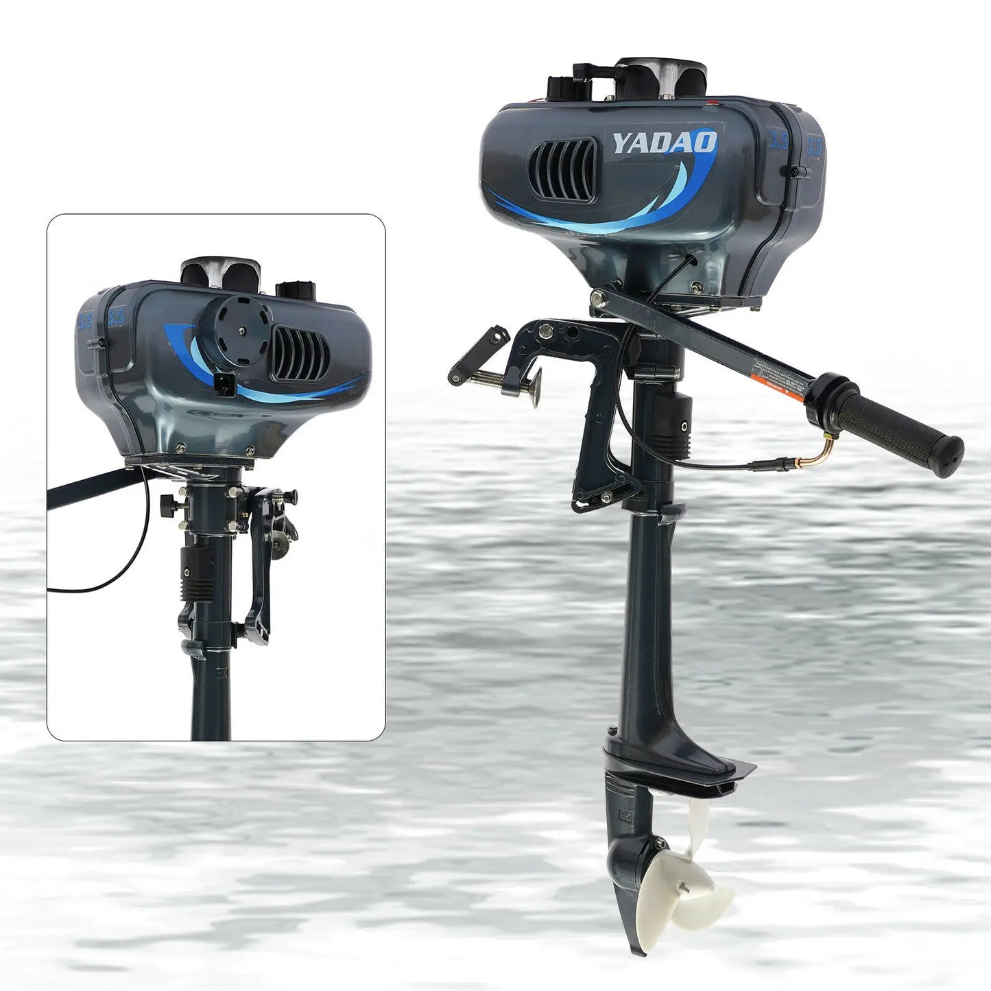 2 Stroke 3.5HP 49cc Boat Outboard Motor Short Shaft