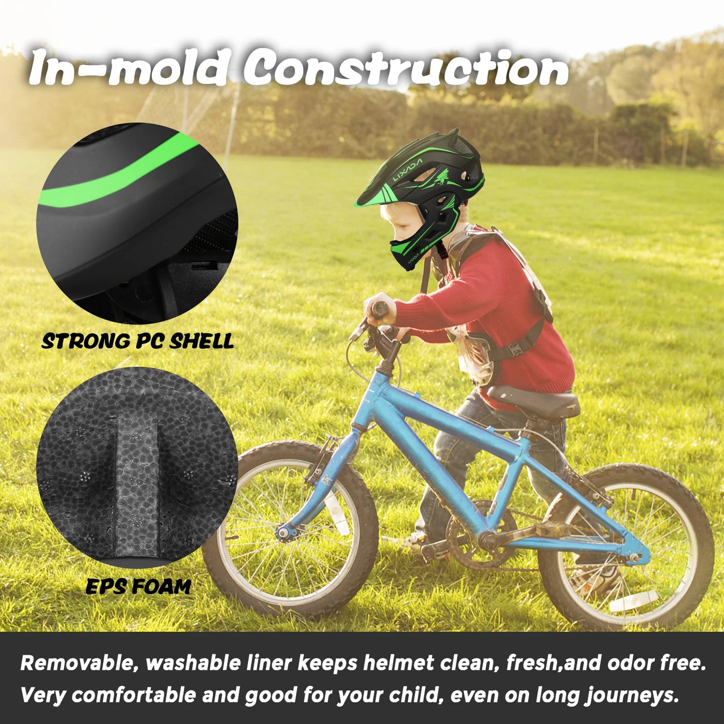 2-in-1 Kids Bicycle Helmet