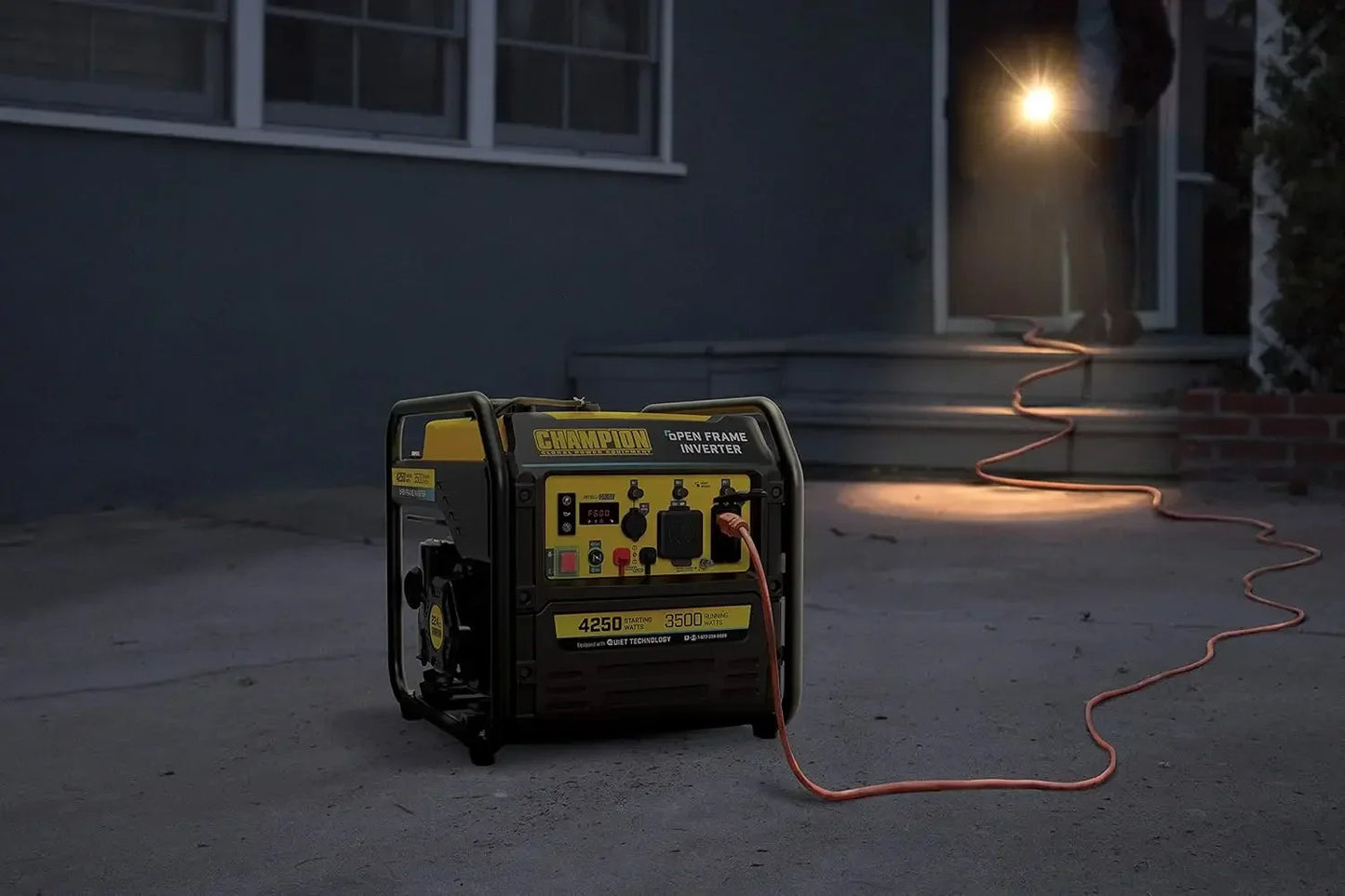 4250-Watt RV Ready Portable Open Frame Inverter Generator