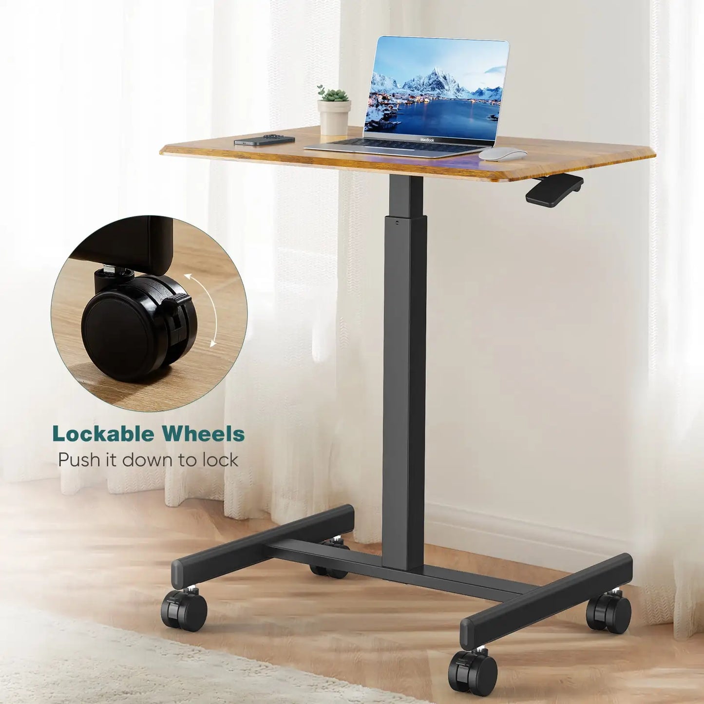 Small Mobile Standing Desk
