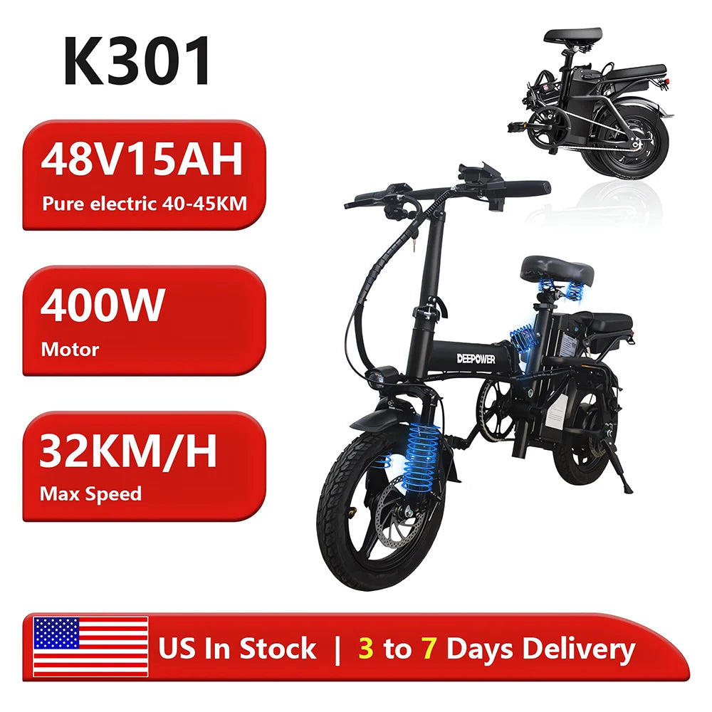 14 inch Electric Bike Folding ,Turn Signal Lights