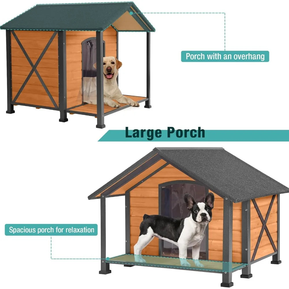 Weatherproof Wooden Dog Shelter