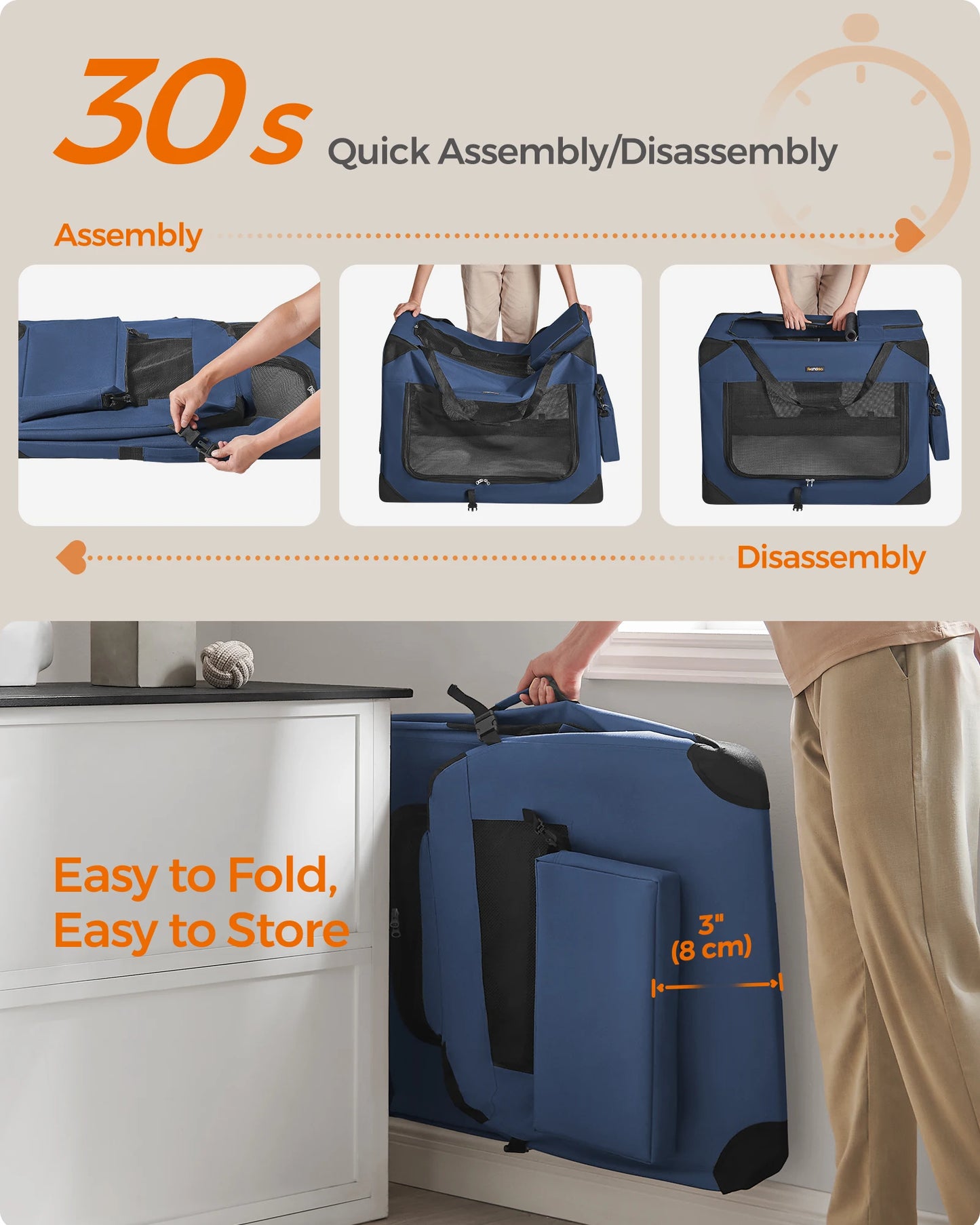Collapsible Soft Dog Crate