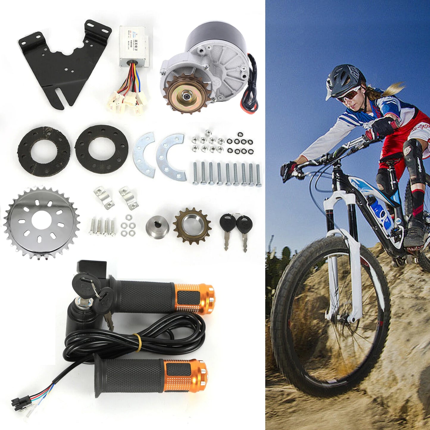 36V 350W E-Bike Conversion Kit