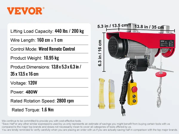 200-800kg Electric Hoist