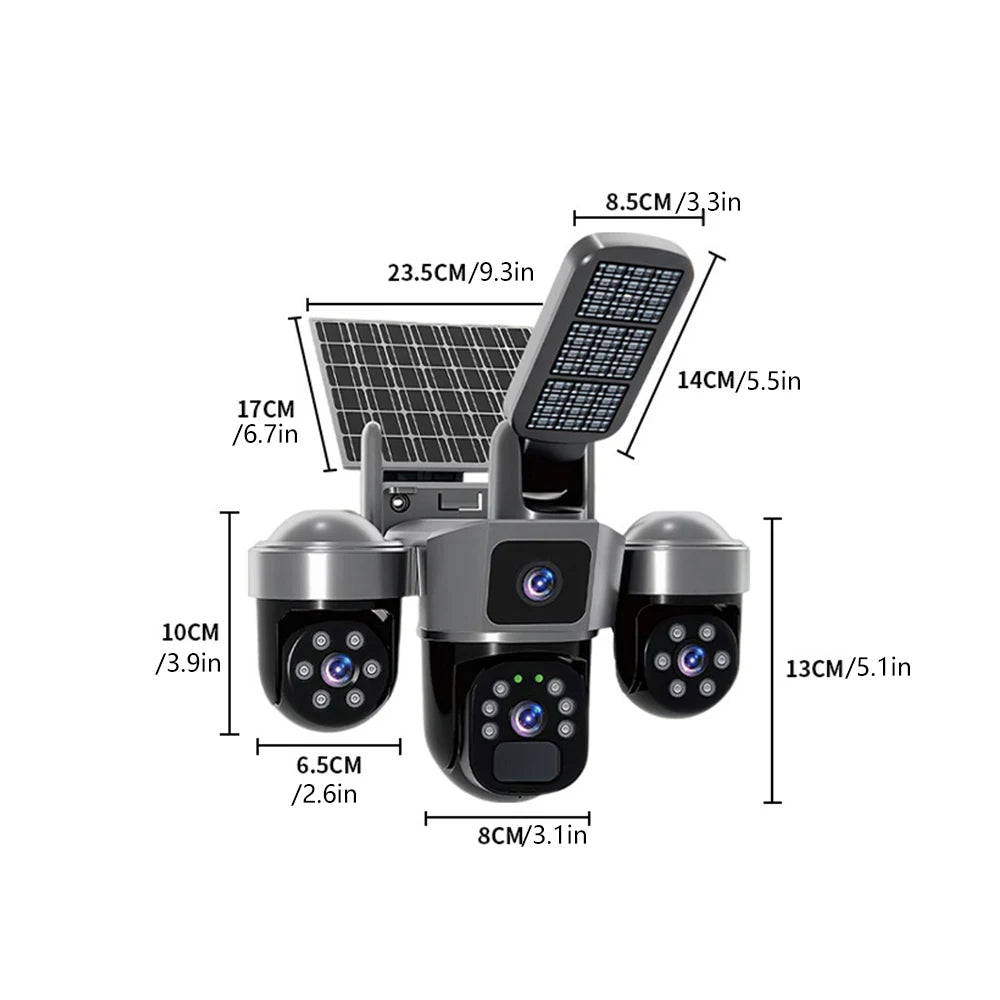 4K HD Solar WiFi Camera Video Surveillance
