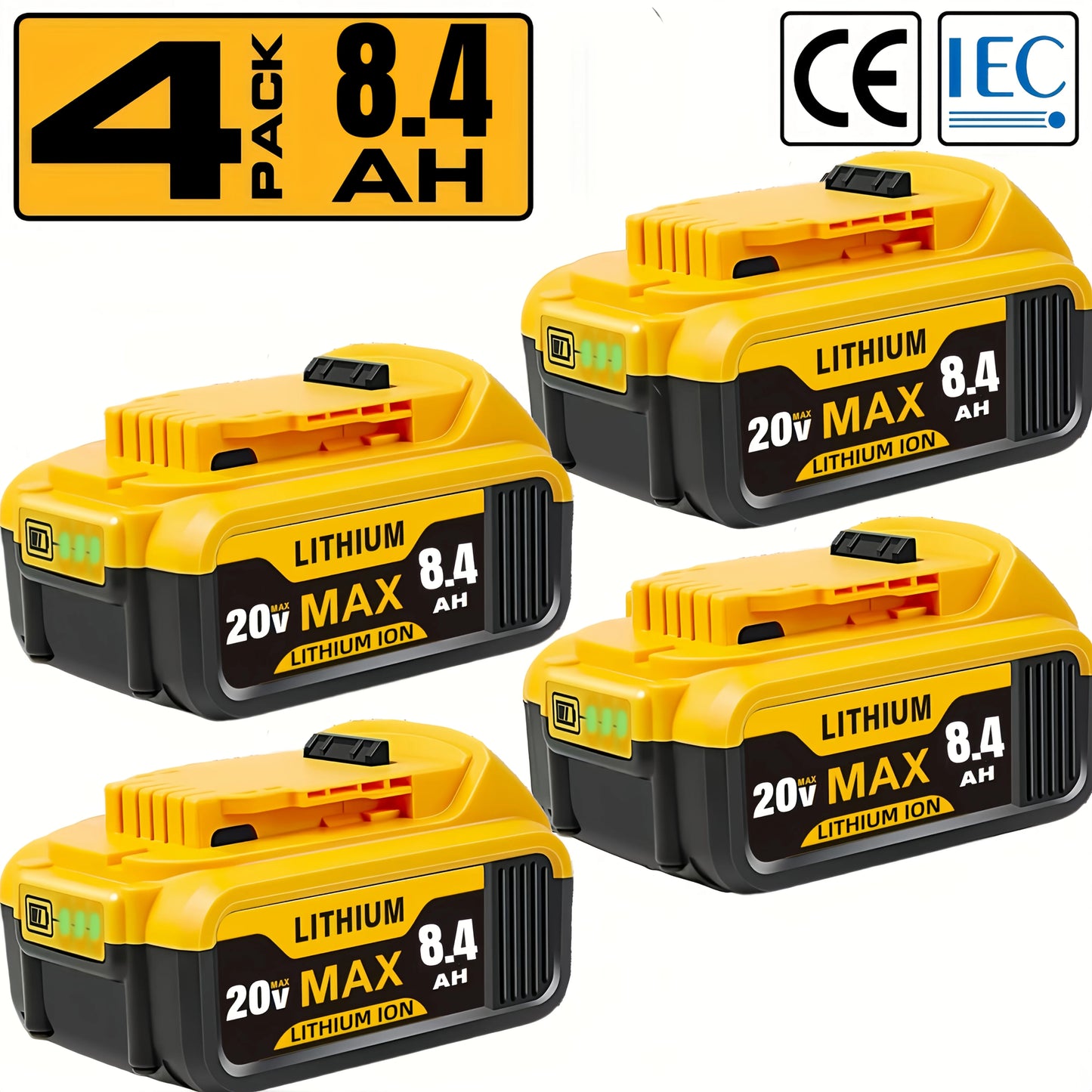 20V Replacement Lithium-ion Batteries For Dewalt