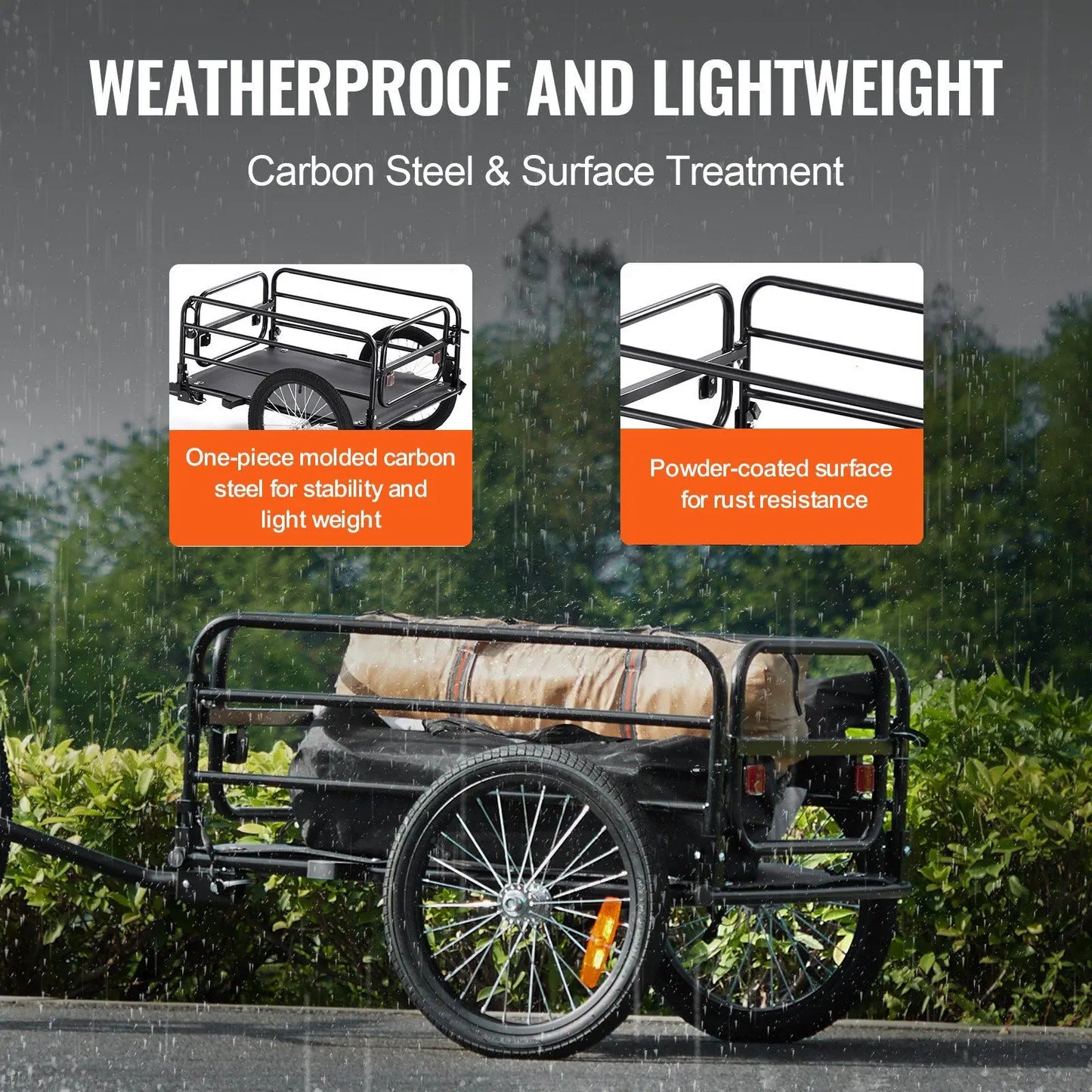 160lb Bike Trailer - 16" Tires