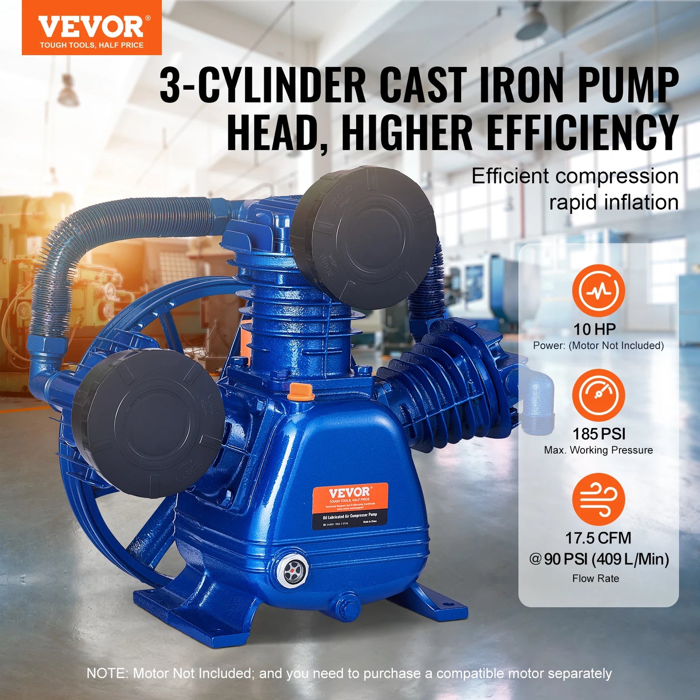 10HP Air Compressor Pump Head
