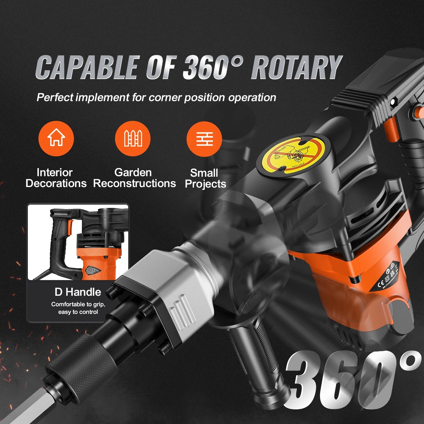 1400W Demolition Jack Hammer