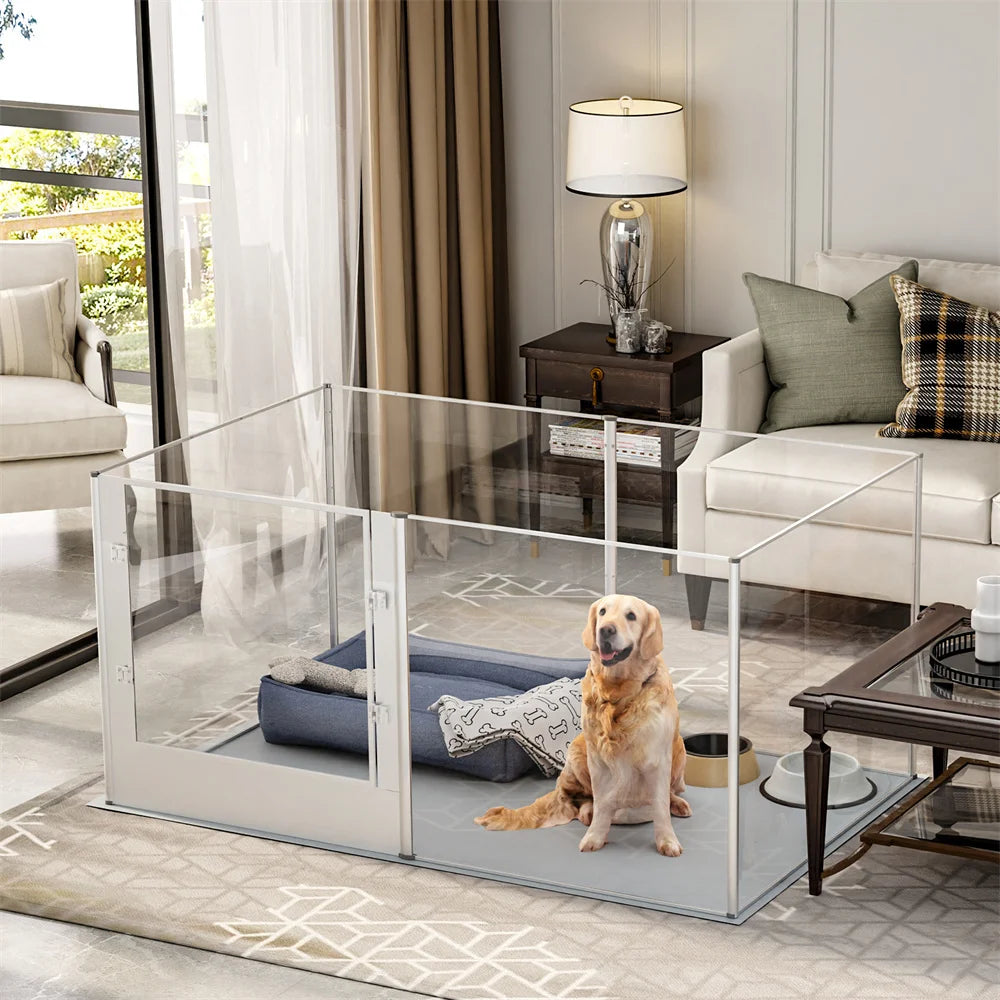 Heavy Duty Large Acrylic Dog Playpen