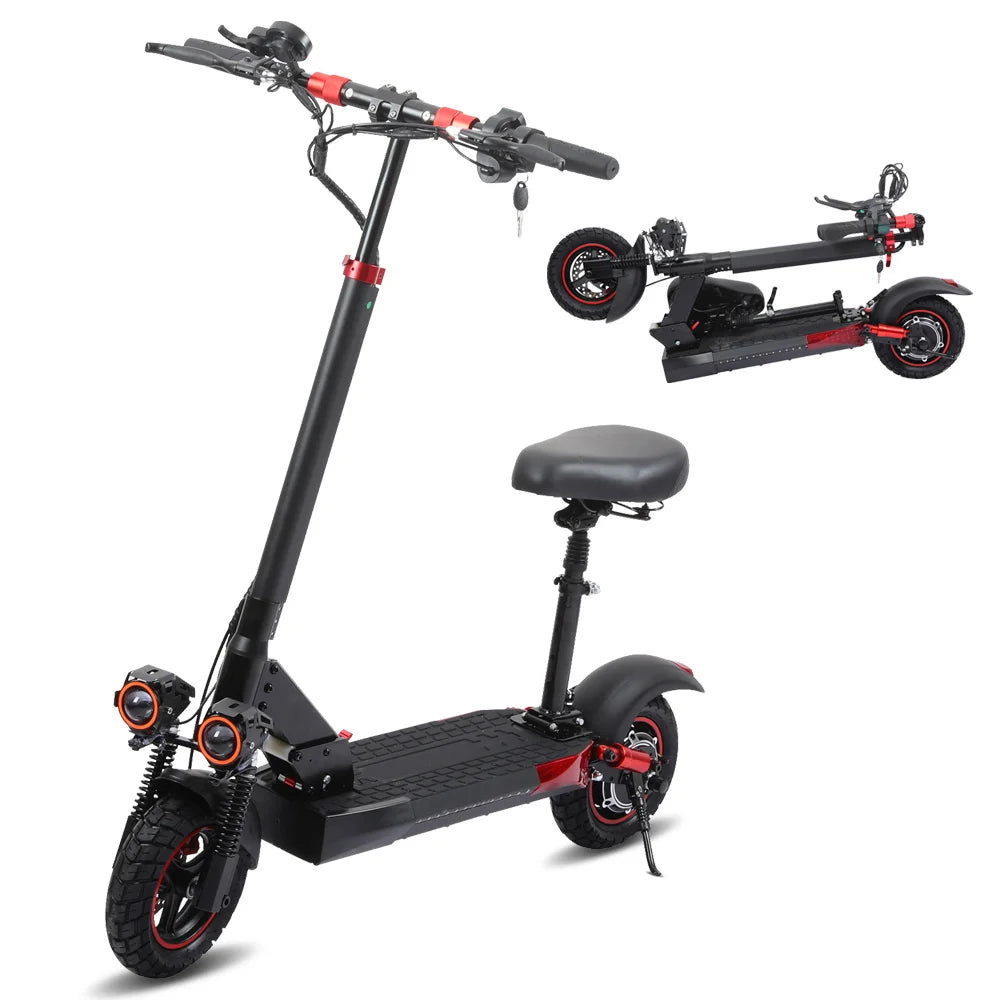 800W Folding Electric Scooter With Seat