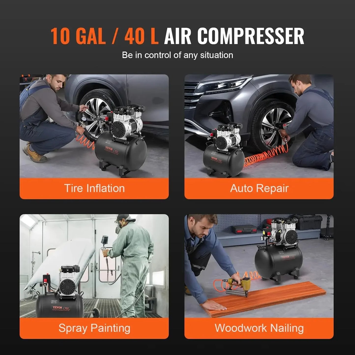 Air Compressor, 10 Gallon