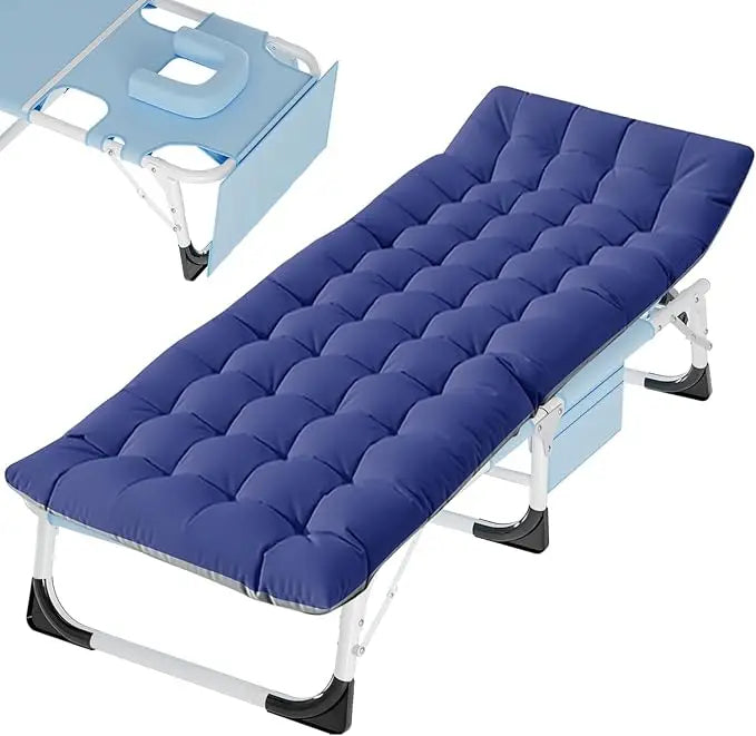 Folding Camping Cot with Mattress