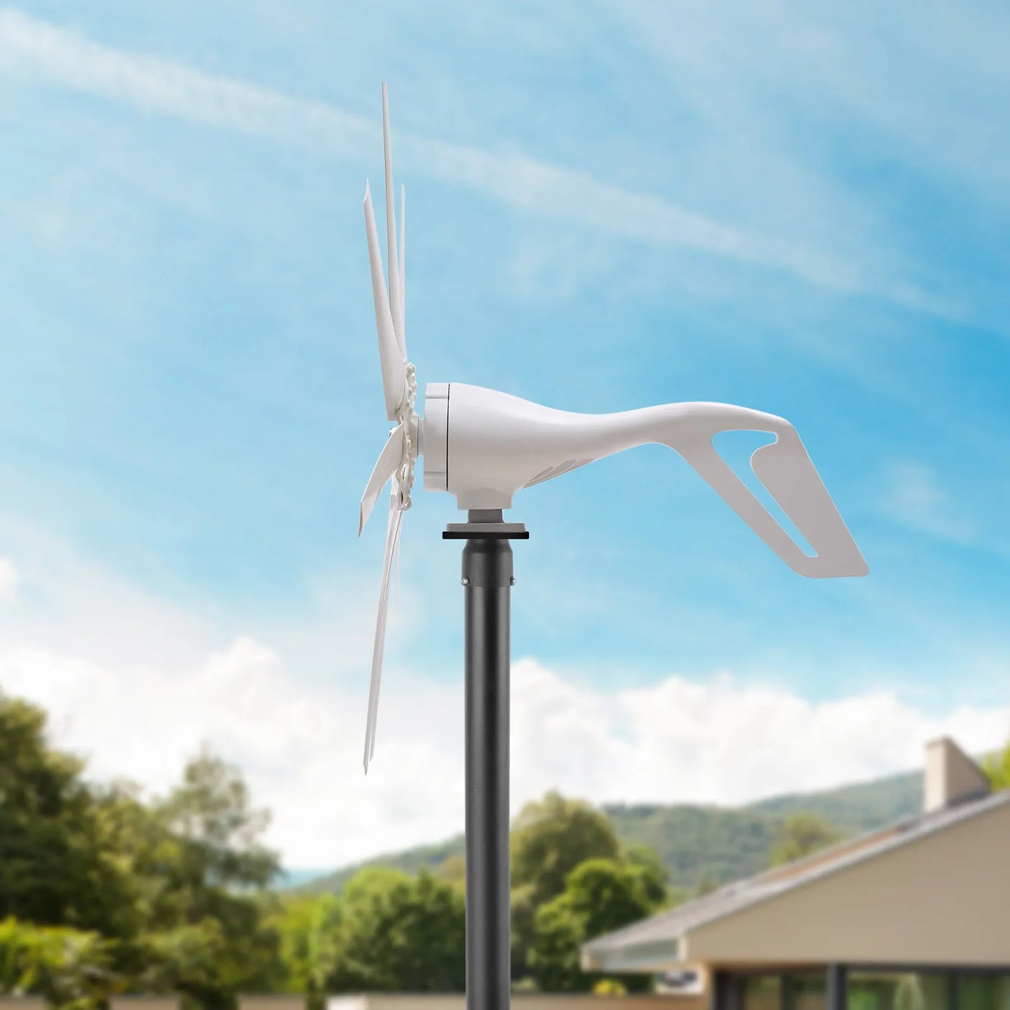 600W 8 Blades Wind Turbine Generator Kit