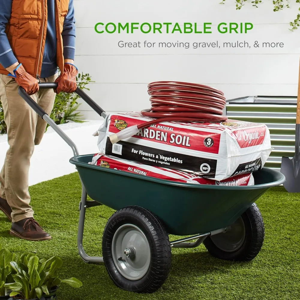 Dual-Wheel Wheelbarrow