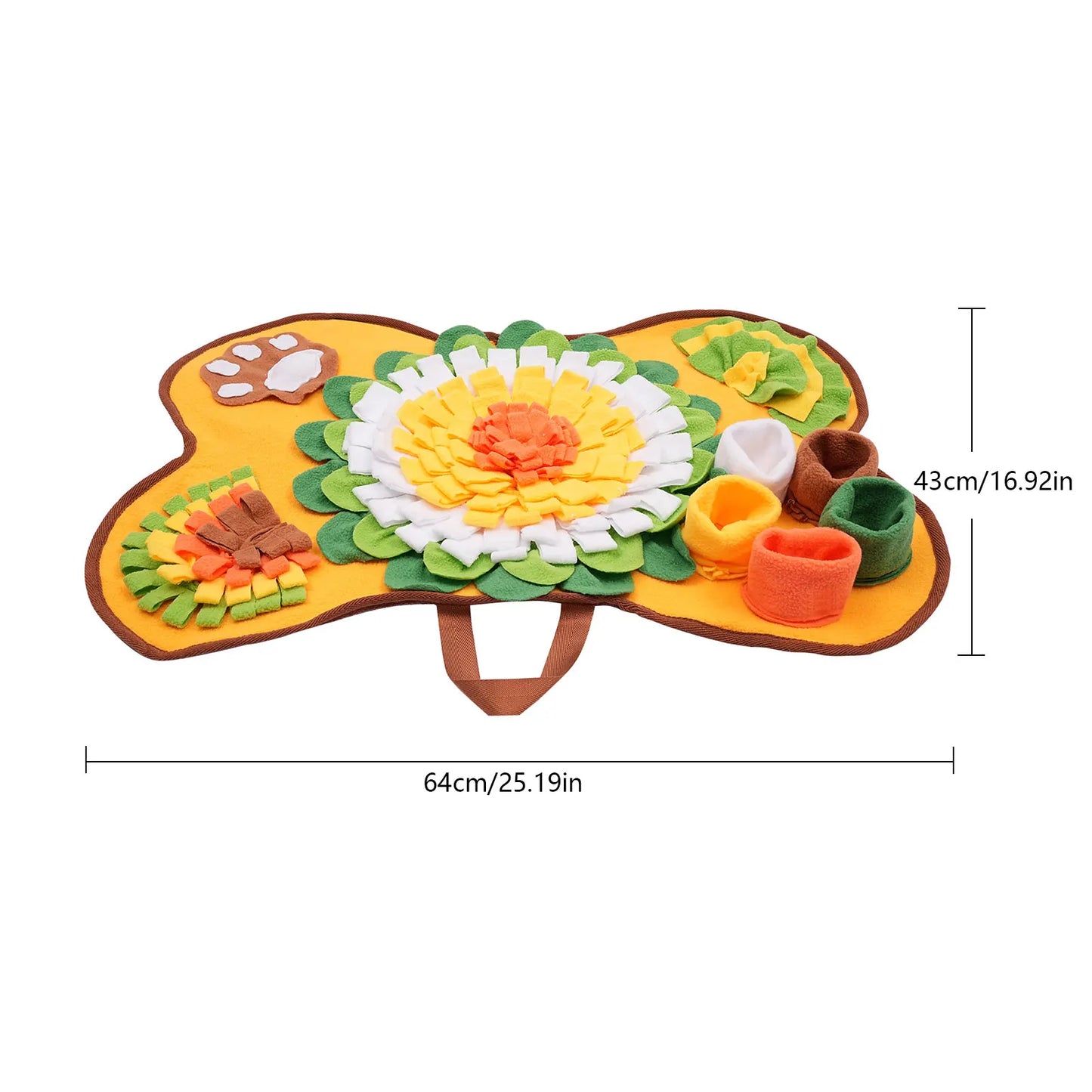 Dog Feeding Mat with Embedded Sound Device, Interactive Smart Toy
