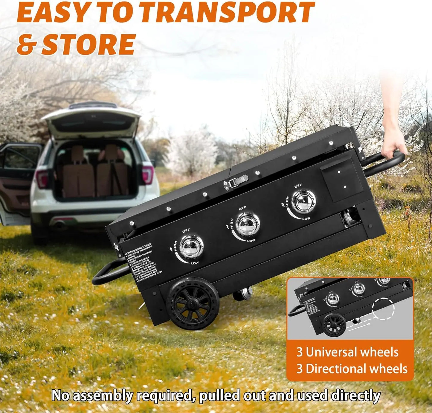 3 Burner Top Gas Grill
