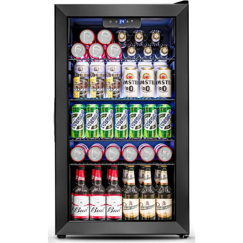 3.2 Cu.Ft Mini Fridge with Glass Door