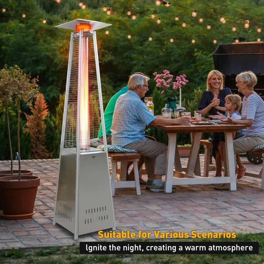 Outdoor Patio Heater, Propane with Wheels