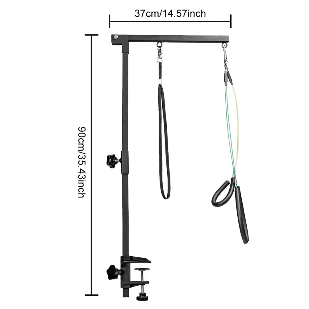 Pet Foldable Grooming Bracket with Restraint Rope