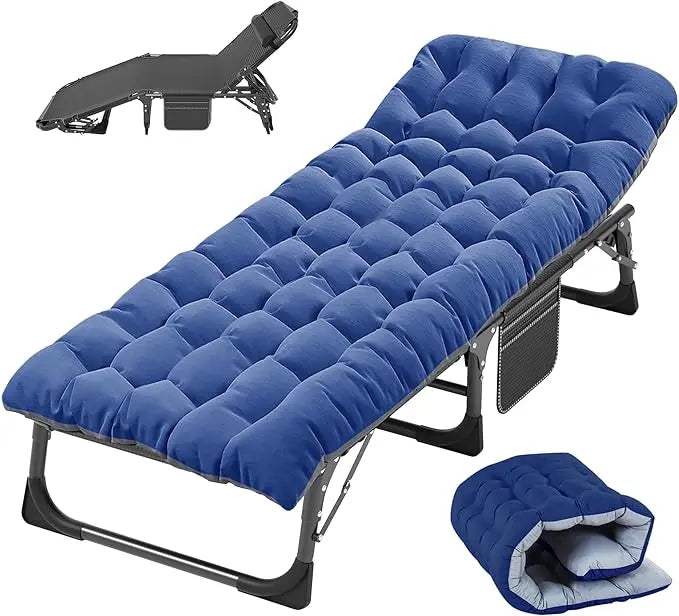 Folding Camping Cot with Mattress