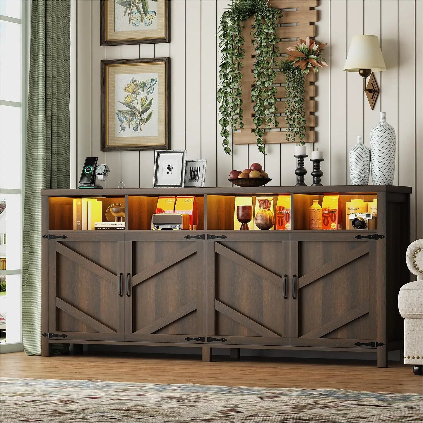 Wooden Buffet Sideboard Cabinet