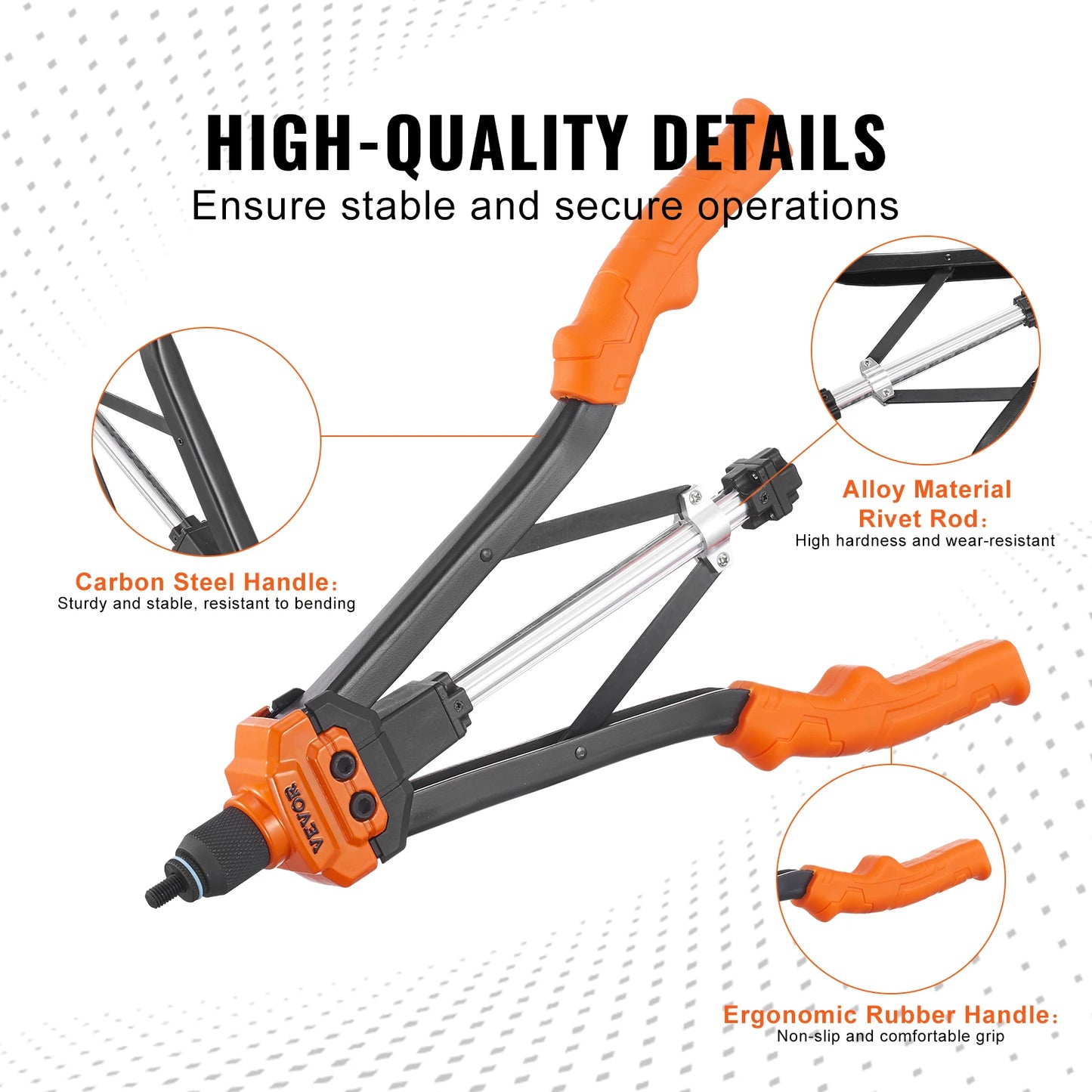 14" 16" Rivet Tool Kit with Metric and SAE Mandrels
