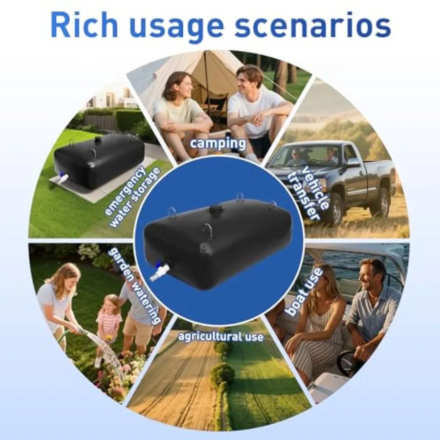 400 L/105 Gal foldable portable water storage bladder tank