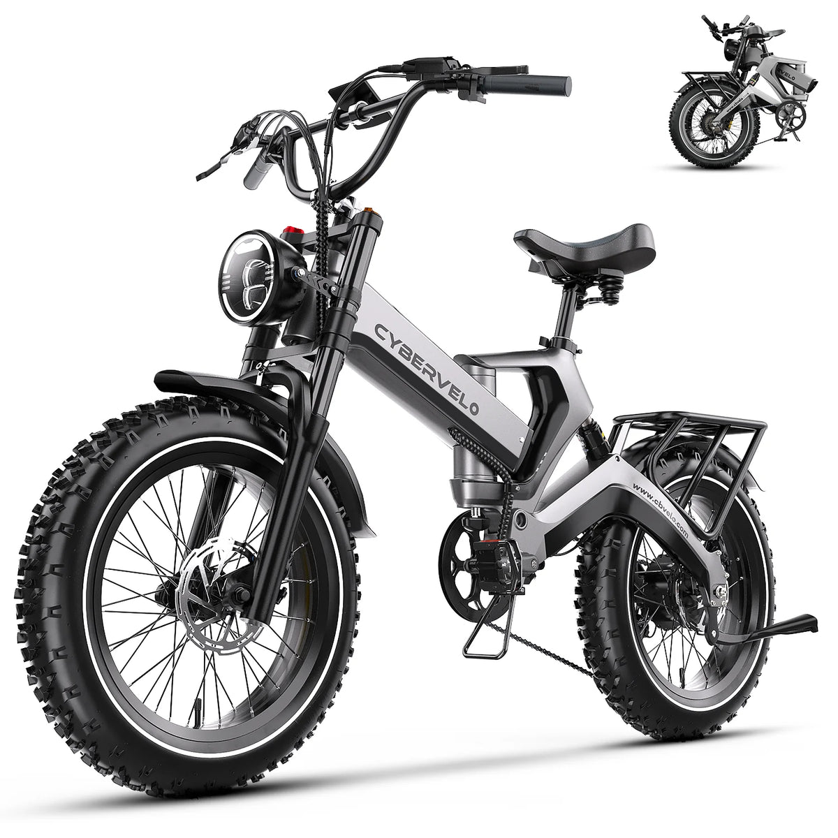 20” Fat Tire 2000W Peak Motor ,48V Removable Battery E Bicycle