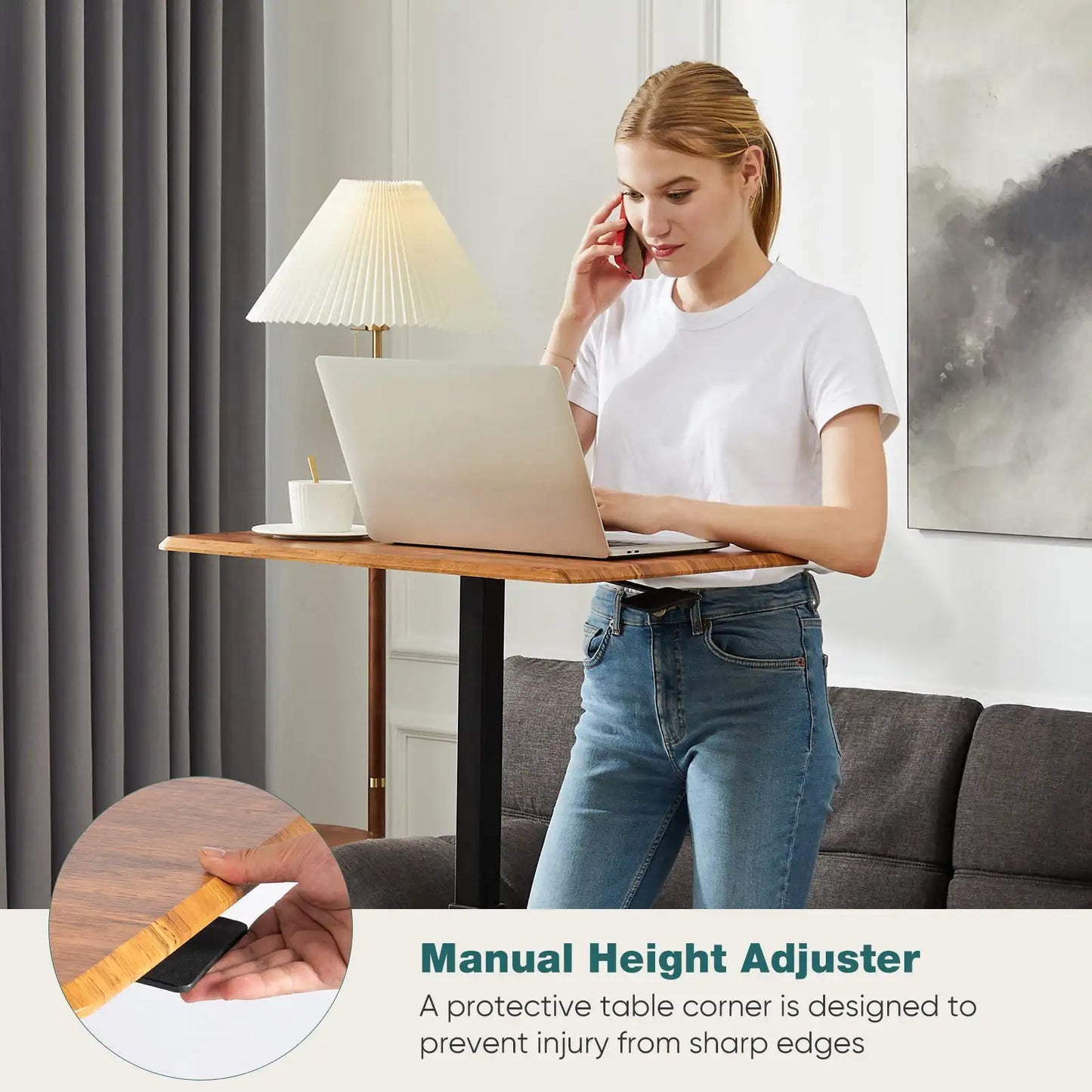Small Mobile Standing Desk