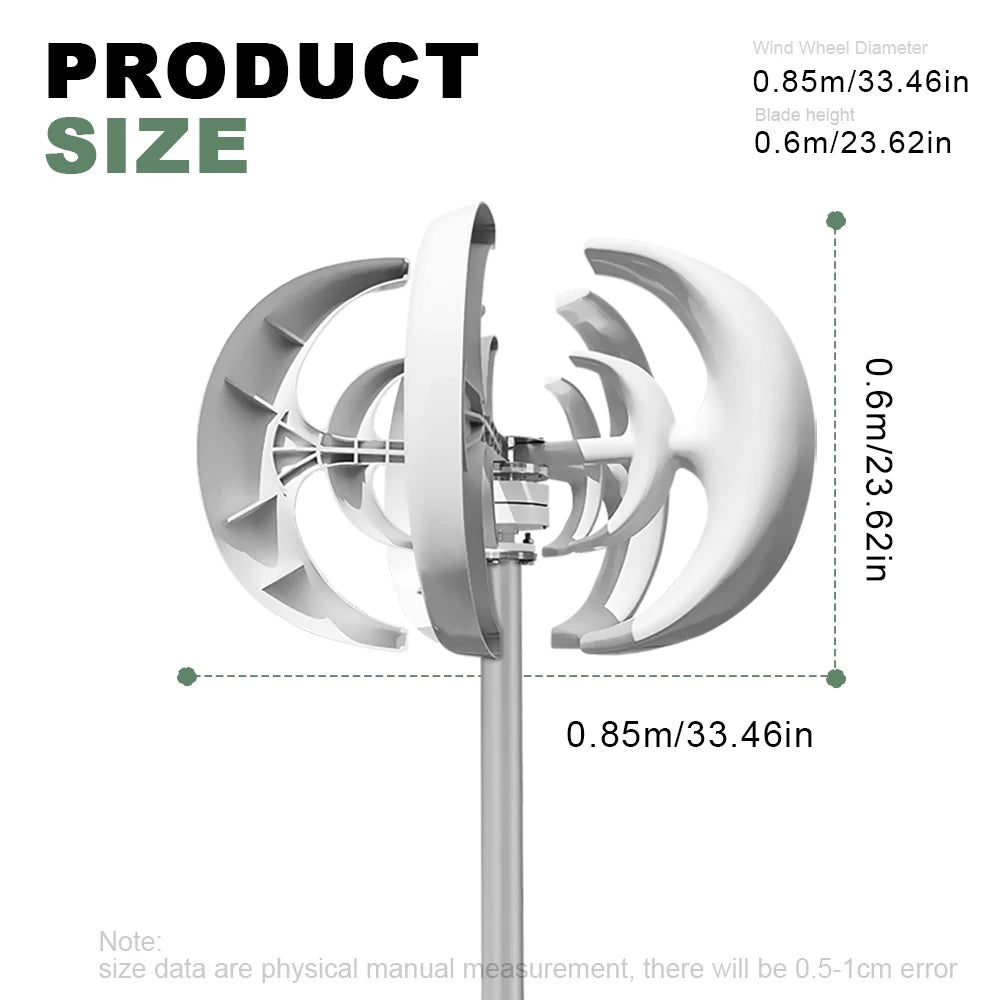 5000W Vertical Wind Turbine Generator