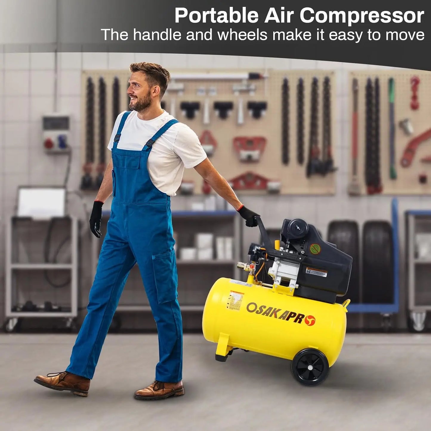 10 Gallon Air Compressor, 3.5HP 6.5CFM 115PSI
