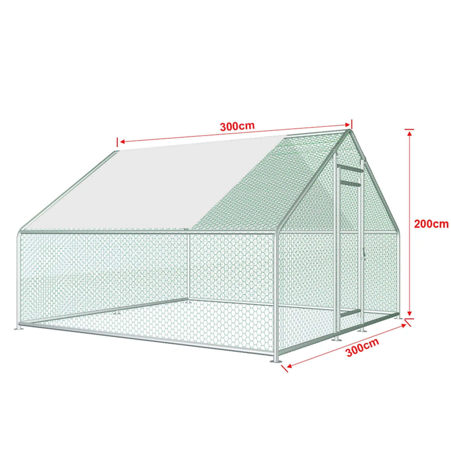 Large Metal Chicken Coop