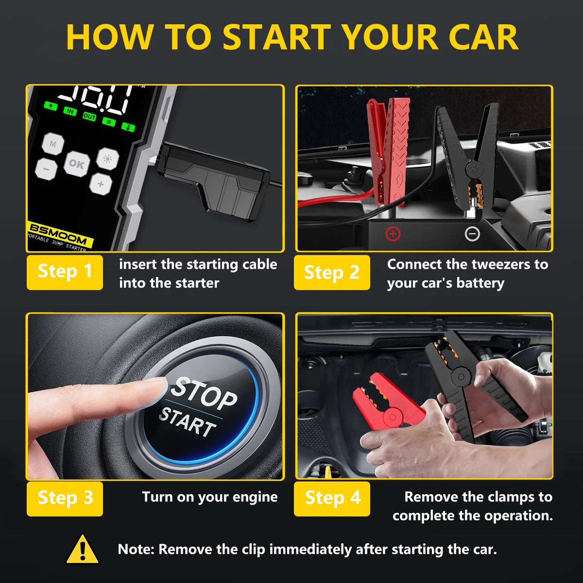 7000A Car Jump Starter With Compressor