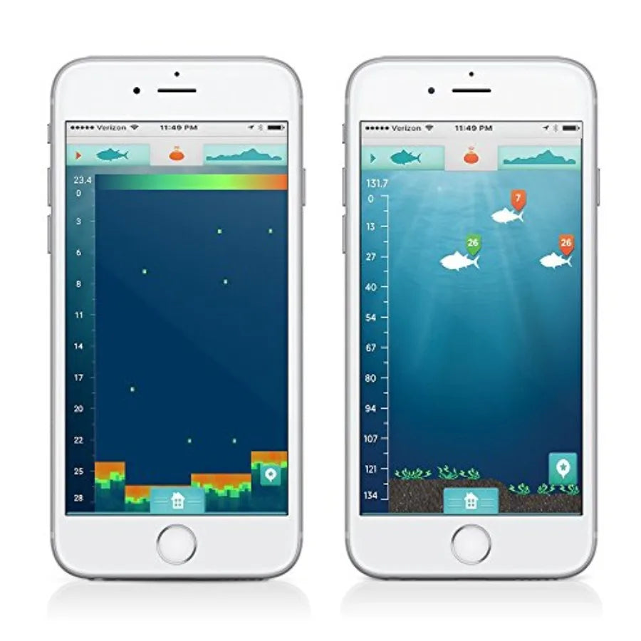 Portable wireless Bluetooth fish finder