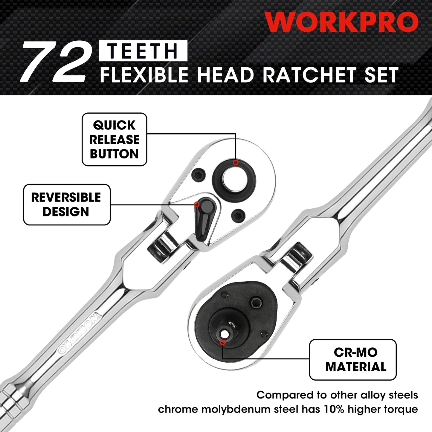 2-Piece Flex Head Ratchet Set