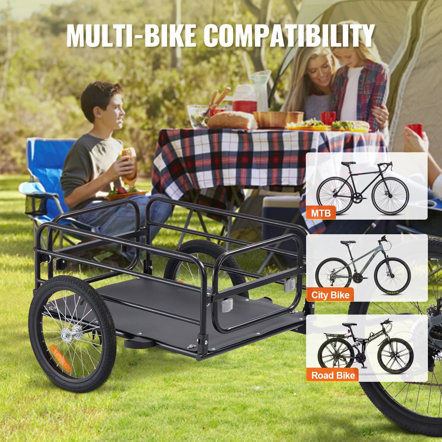 160 lbs Bike Cargo Trailer