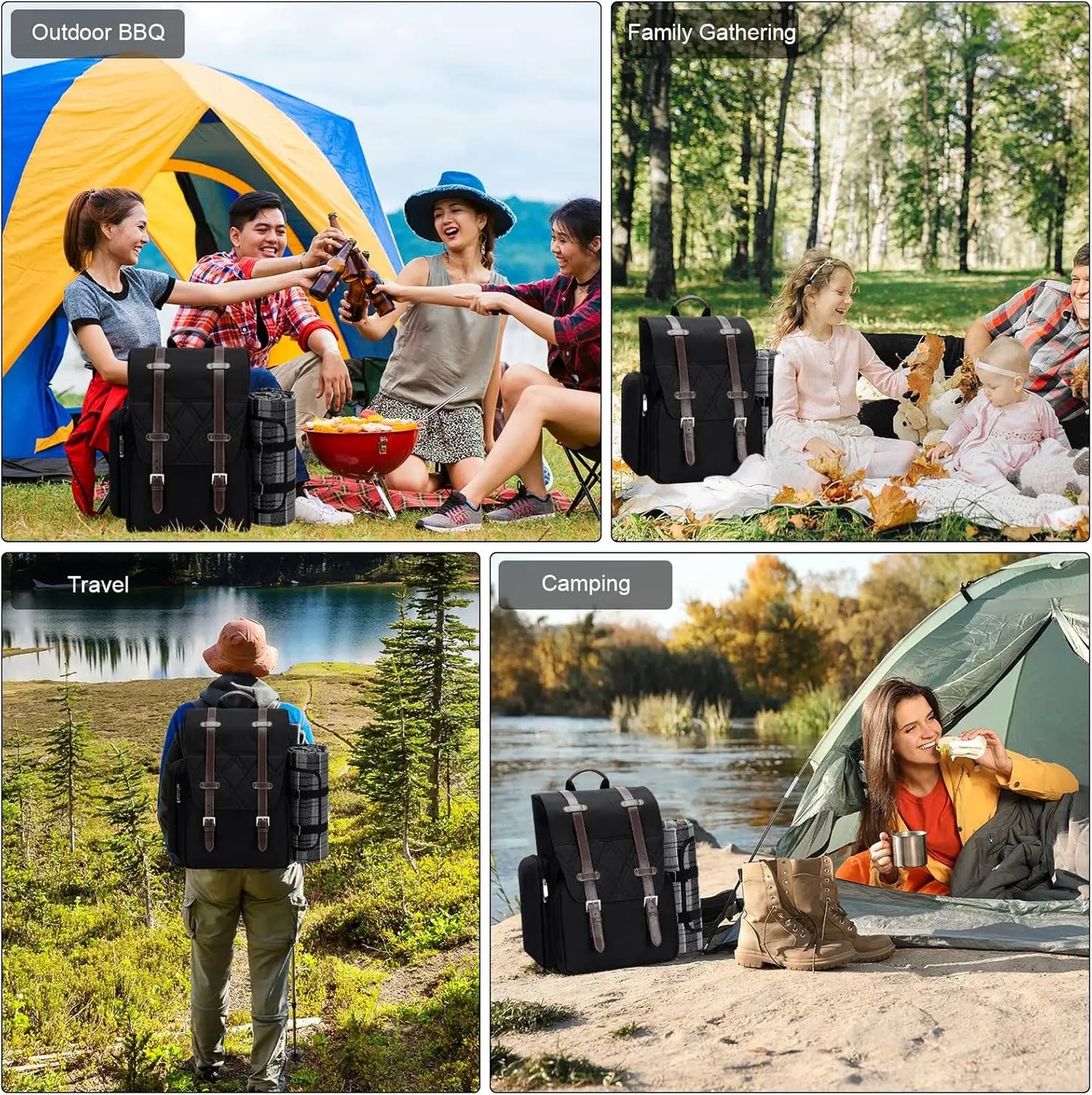 Picnic Backpack for 4